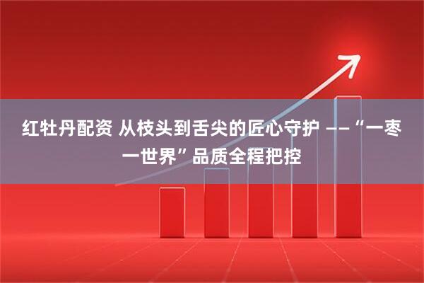 红牡丹配资 从枝头到舌尖的匠心守护 ——“一枣一世界”品质全程把控